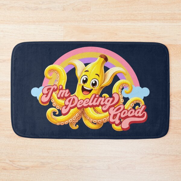 Item preview, I'm Peeling Good – Cute Banana Octopus Rainbow Pun designed and sold by littleblued.