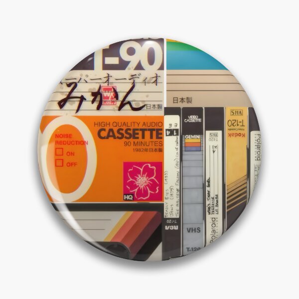 Item preview, Vintage Retro Cassette Tape & VHS Media Collage Poster designed and sold by Billy Morfo™.