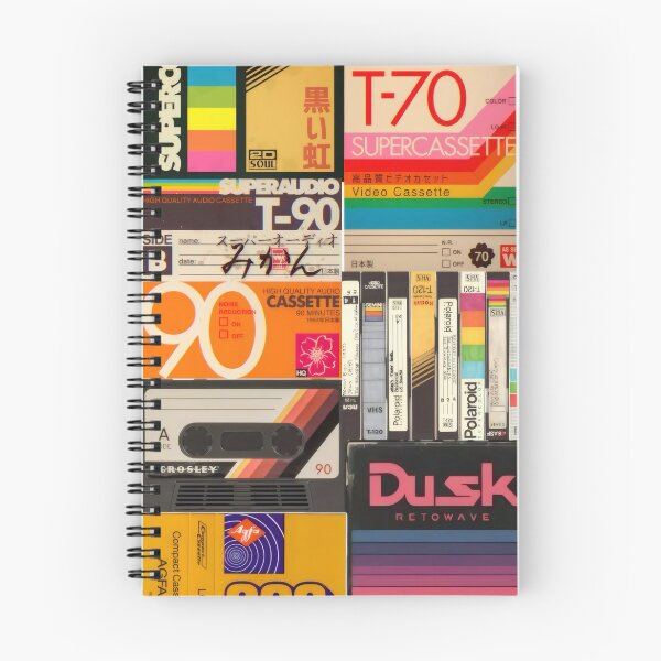 Item preview, Vintage Retro Cassette Tape & VHS Media Collage Poster designed and sold by Billy Morfo™.
