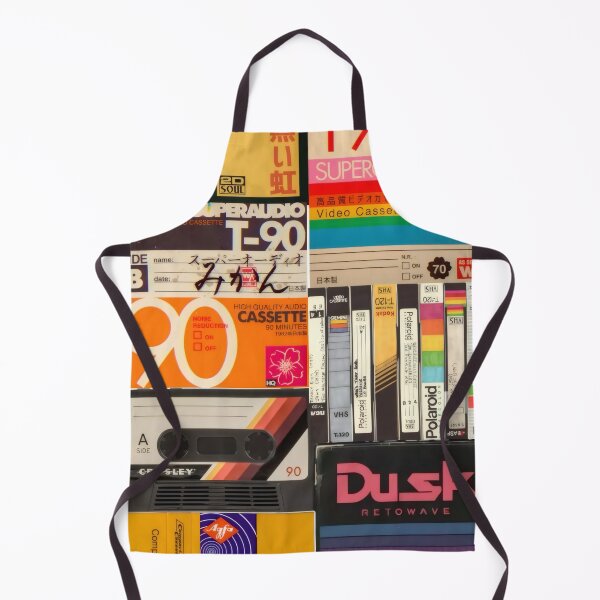 Item preview, Vintage Retro Cassette Tape & VHS Media Collage Poster designed and sold by Billy Morfo™.