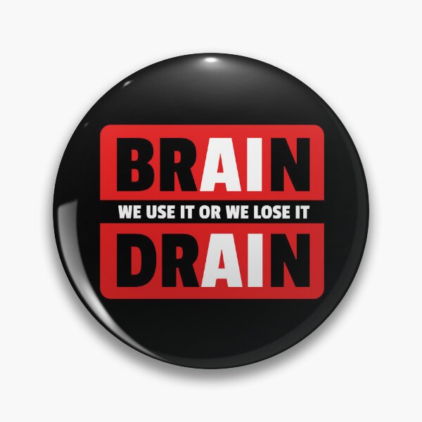 Item preview, Brain Drain anti ai designed and sold by Bunchable.
