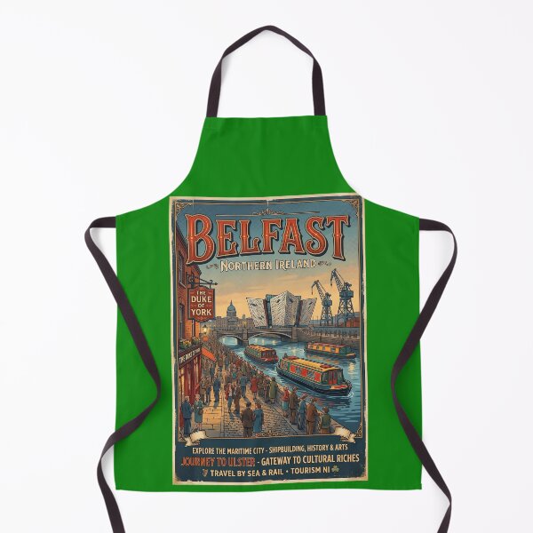 Item preview, Belfast, Northern Ireland Travel Poster designed and sold by ArtworkNorth.