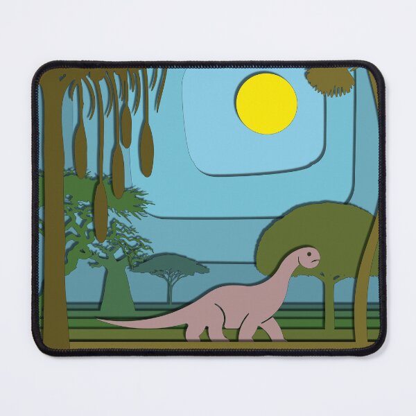 Item preview, Diplodocus cute pastel dinosaur vector illustration designed and sold by Keltoi-art.