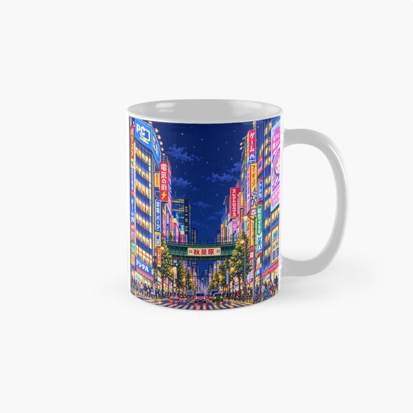 Artikelvorschau, Akihabara Nacht-Pixelkunst entworfen und verkauft von sabusabu78.