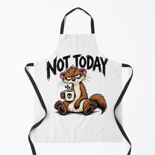 Item preview, Not Today Grumpy Weasel Coffee designed and sold by Weasel Graphix.