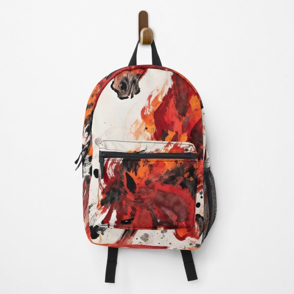 Item preview, Red Ink Splatter Horse designed and sold by KAMOCHI Art.