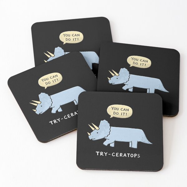 Item preview, Triceratops - You Can Do It! - Try-Ceratops designed and sold by theandroidvivz.