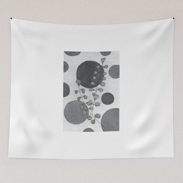 Item preview, Polkadot Eucalyptus Greyscale designed and sold by Beaver Detail.