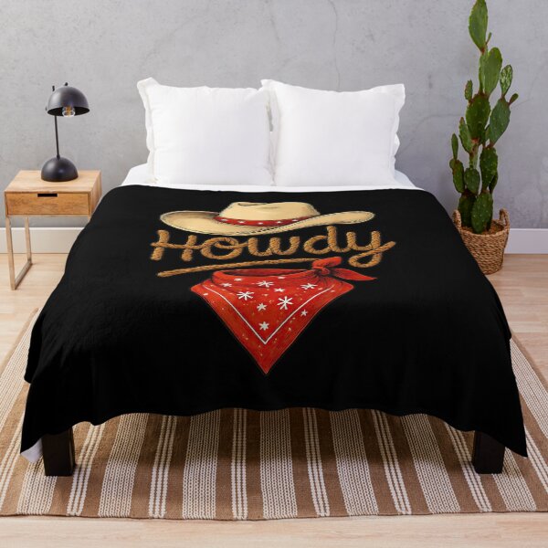 Item preview, Howdy Cowboy Hat Red Bandana Western Country Retro Shirt    designed and sold by Jessartsao.