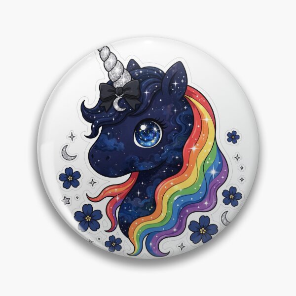 Item preview, Rainbow Galaxy Unicorn | Colorful Midnight Unicorn With Stars designed and sold by HealingEraInk.