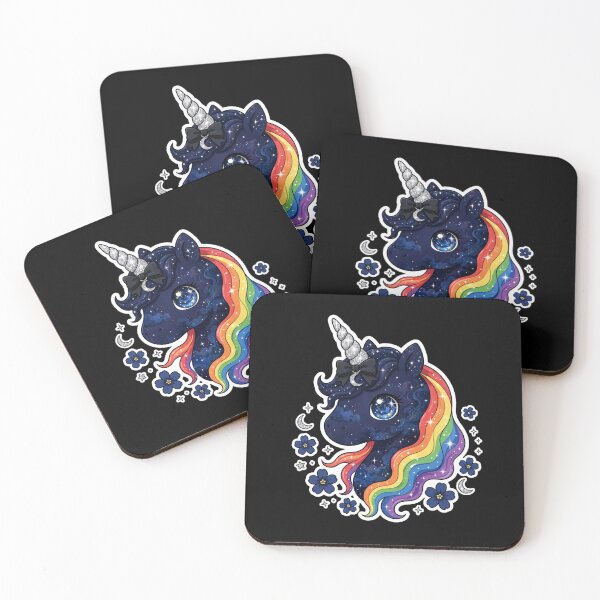 Item preview, Rainbow Galaxy Unicorn | Colorful Midnight Unicorn With Stars designed and sold by HealingEraInk.