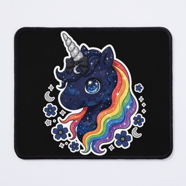 Item preview, Rainbow Galaxy Unicorn | Colorful Midnight Unicorn With Stars designed and sold by HealingEraInk.
