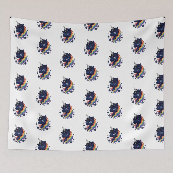 Item preview, Rainbow Galaxy Unicorn | Colorful Midnight Unicorn With Stars designed and sold by HealingEraInk.