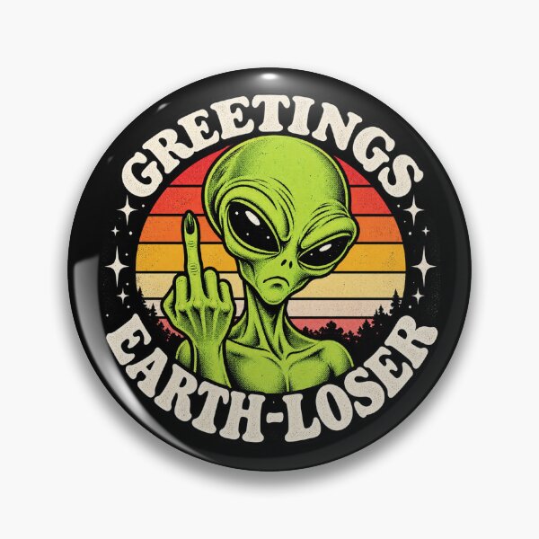 Item preview, Retro Greetings Earth Loser designed and sold by Gabriela Mihai.