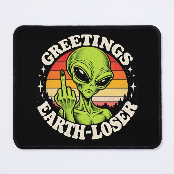 Item preview, Retro Greetings Earth Loser designed and sold by Gabriela Mihai.