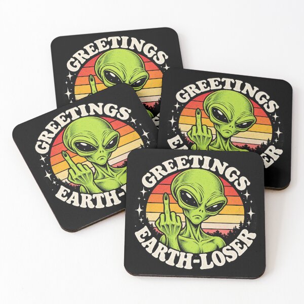 Item preview, Retro Greetings Earth Loser designed and sold by Gabriela Mihai.