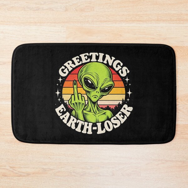 Item preview, Retro Greetings Earth Loser designed and sold by Gabriela Mihai.