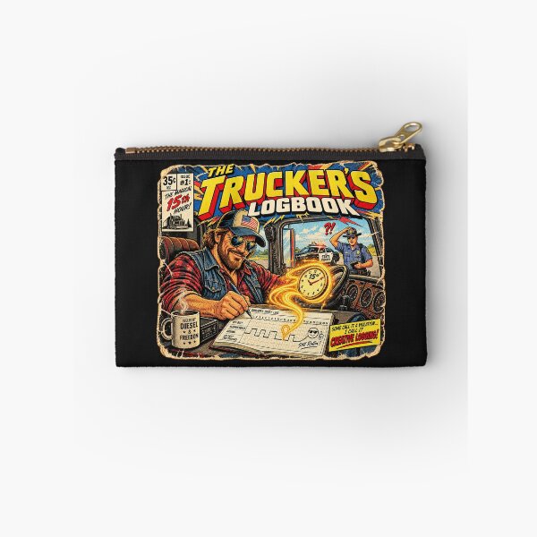 Aperçu de l'œuvre Le carnet de bord du camionneur : journal de bord créatif - Bande dessinée vintage créée et vendue par NomadForge.