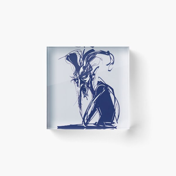 Item preview, Djinn, fantastic creature - Blue Abstract Art designed and sold by shadow-bloom.
