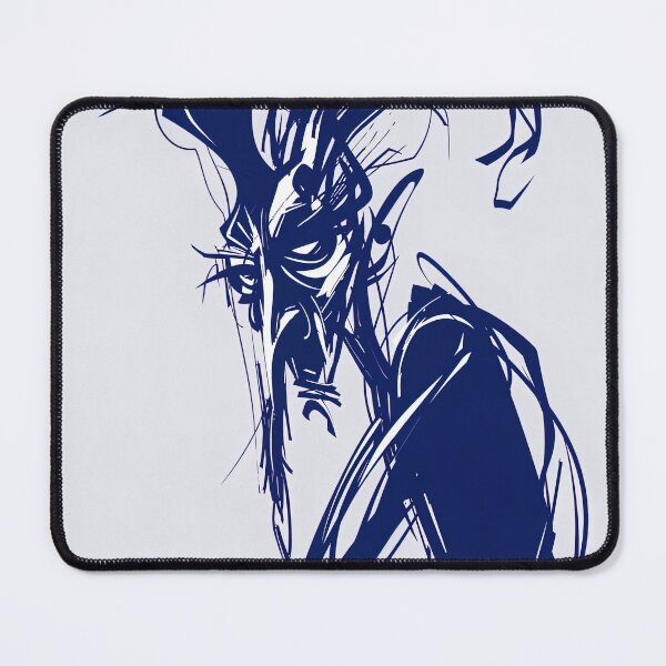Item preview, Djinn, fantastic creature - Blue Abstract Art designed and sold by shadow-bloom.