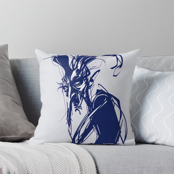 Item preview, Djinn, fantastic creature - Blue Abstract Art designed and sold by shadow-bloom.
