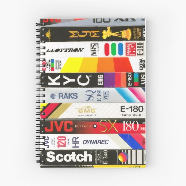 Item preview, Vintage VHS Tape Spine Stack Graphic - Retro Analog Video Cassette Poster designed and sold by Billy Morfo™.