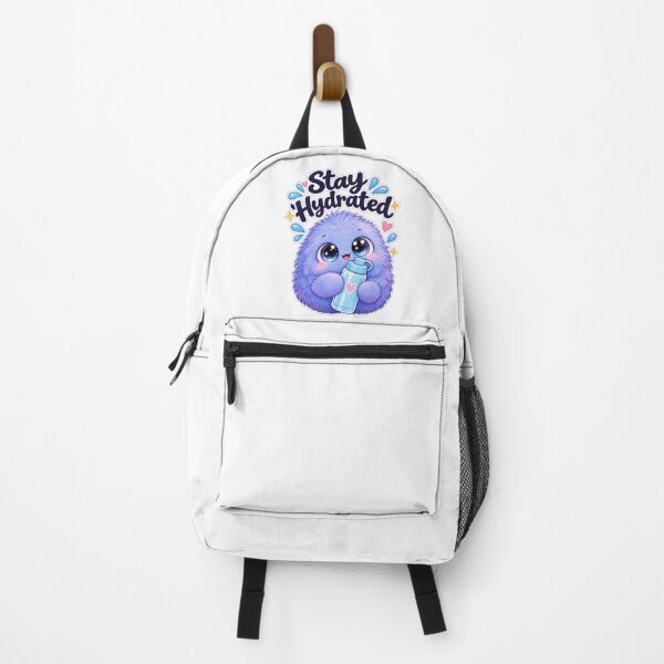 Item preview, Stay Hydrated Cute Blue Monster – Kawaii Water Bottle Design designed and sold by Nunaprettyshop.