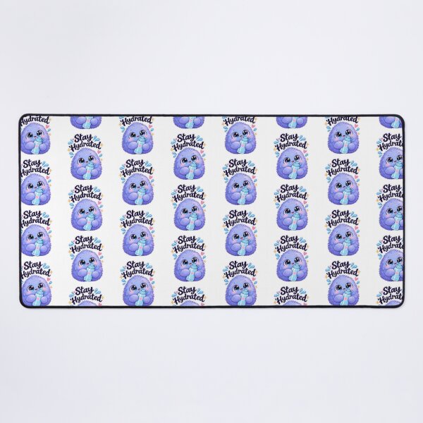 Item preview, Stay Hydrated Cute Blue Monster – Kawaii Water Bottle Design designed and sold by Nunaprettyshop.