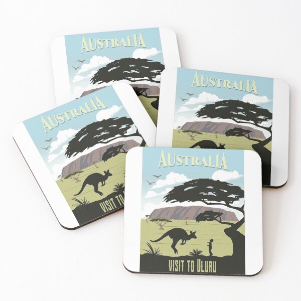 Item preview, Serene Outback and Wildlife Connection – Visit to Uluru Poster designed and sold by WATEKE.