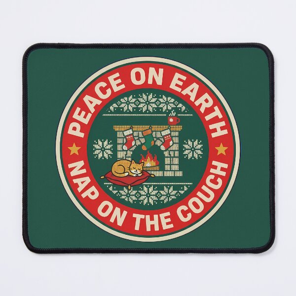 Item preview, Peace On Earth Couch Nap Retro Badge designed and sold by DripCultureLab.