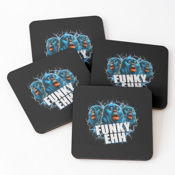 Item preview, Funky Ehh Weird Glossy Blue Blob Brainrot Meme Lightning Faces designed and sold by khdmalakarak.