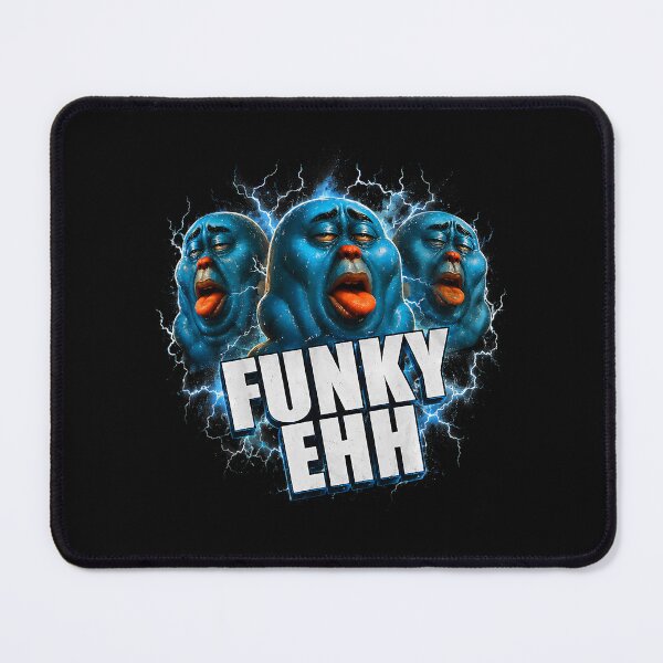 Item preview, Funky Ehh Weird Glossy Blue Blob Brainrot Meme Lightning Faces designed and sold by khdmalakarak.