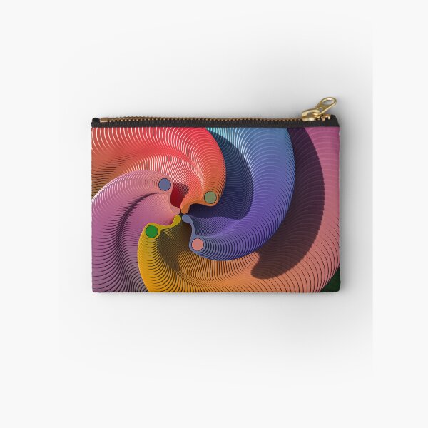 Item preview, 3D multicolored wavy spiral abstract psychedelic designed and sold by Keltoi-art.