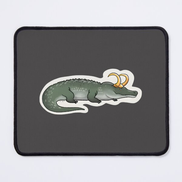 Item preview, Never Smile at a Lokidile Funny Dinosaur Cartoon Design designed and sold by VegardHeyerdahl.