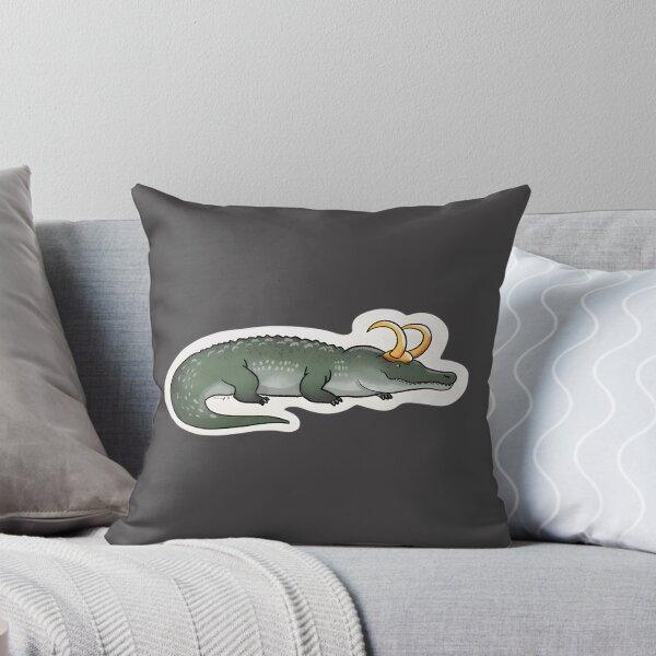Item preview, Never Smile at a Lokidile Funny Dinosaur Cartoon Design designed and sold by VegardHeyerdahl.