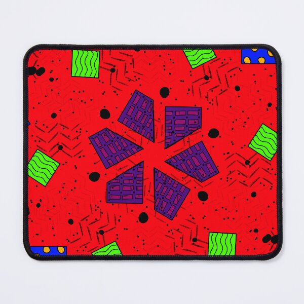 Item preview, Bold Retro Geometric Abstract Pattern – Red, Purple, Green & Blue designed and sold by designsbyAdira.