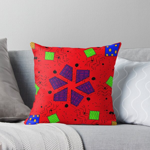 Item preview, Bold Retro Geometric Abstract Pattern – Red, Purple, Green & Blue designed and sold by designsbyAdira.