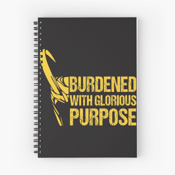 Item preview, Burdened with Glorious Purpose Inspirational Quote Design designed and sold by VegardHeyerdahl.