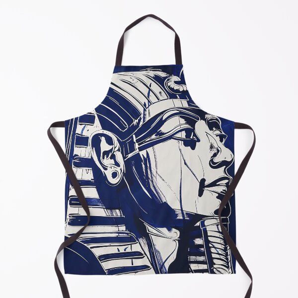 Item preview, Djoser, Egyptian pharaoh - Blue Abstract Art designed and sold by shadow-bloom.