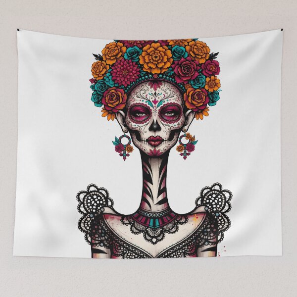 Item preview, Catrina Crown | Vintage Day of the Dead Tarot Art designed and sold by  Ojo de Lilith.