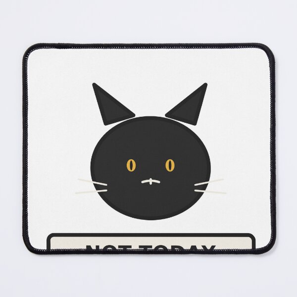 Item preview, Sassy Black Cat Not Today Sticker designed and sold by BYyass25.