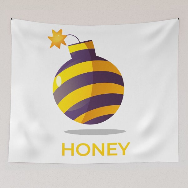 Item preview, Honey Bomb brand name logo design designed and sold by styler2027.