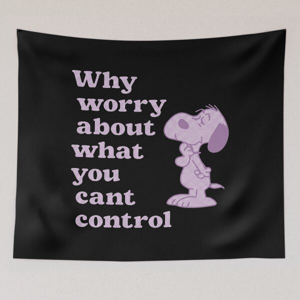 Item preview, Snoopy - Why Worry About What You Cant Control designed and sold by notajojosfan.
