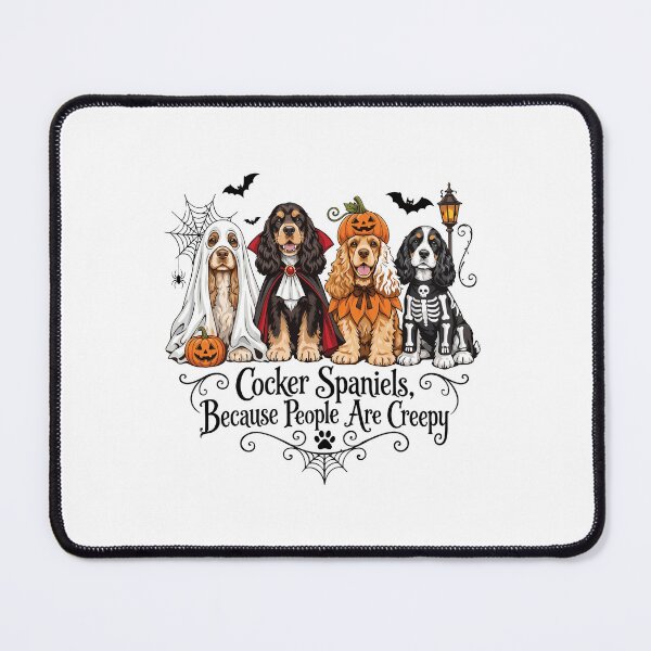 Item preview, Cocker Spaniels Because People are Creepy Halloween Dog designed and sold by Designart68.
