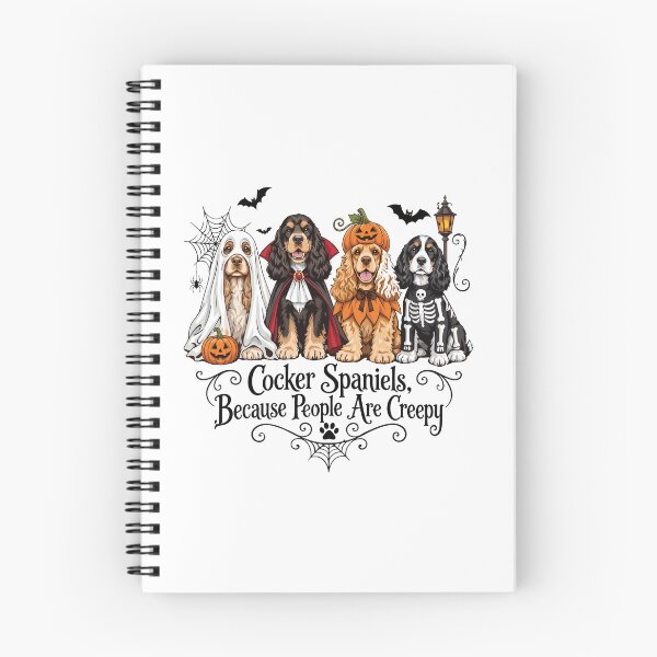 Item preview, Cocker Spaniels Because People are Creepy Halloween Dog  designed and sold by Designart68.