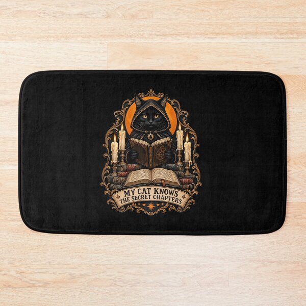 Item preview, Candlelit Feline Spellcaster and Surreptitious Annotations designed and sold by taiche.