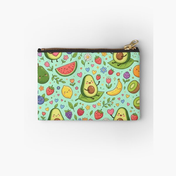 Item preview, Cute Avocado Fruit Seamless Pattern designed and sold by ShivCraftStudio.