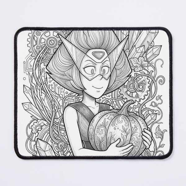 Item preview, Peridot & Pumpkin Tech Circuitry Botanical Fine Line Art designed and sold by 0Zetgest.