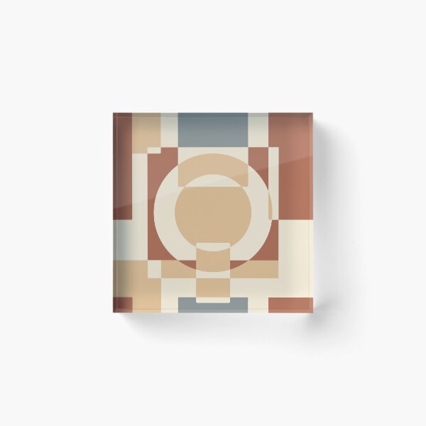 Item preview, Terracotta geometric blocks designed and sold by PatternDesign01.