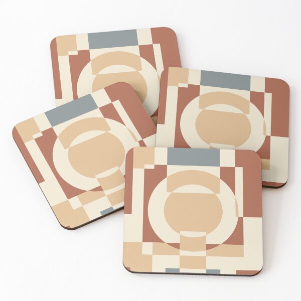Item preview, Terracotta geometric blocks designed and sold by PatternDesign01.